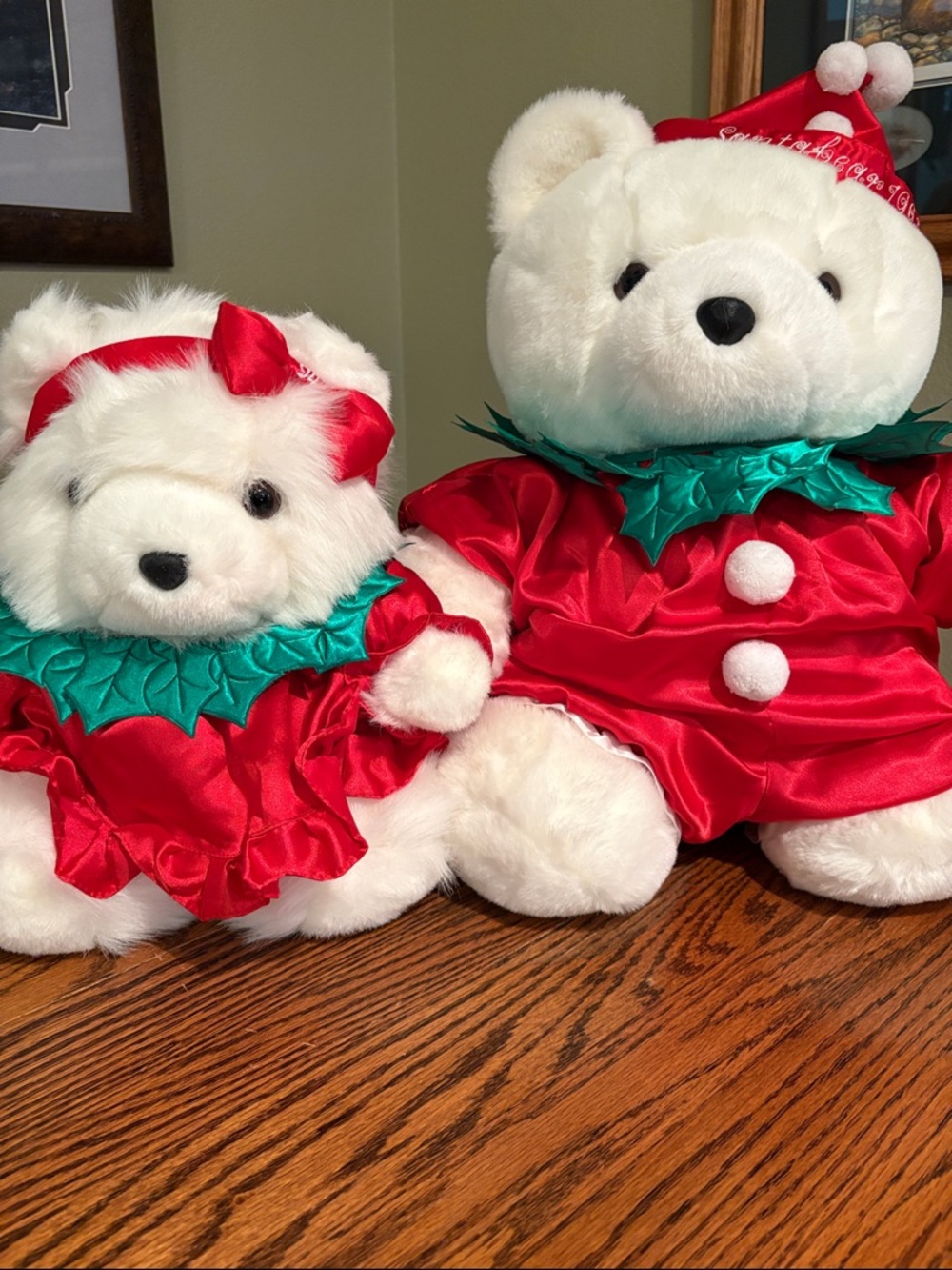 Santa Bears mr and mrs 1994
